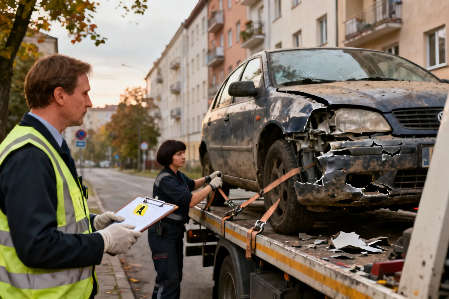 Kary za sprowadzenie uszkodzonego samochodu — ostrzeżenie WIOŚ z Warszawy