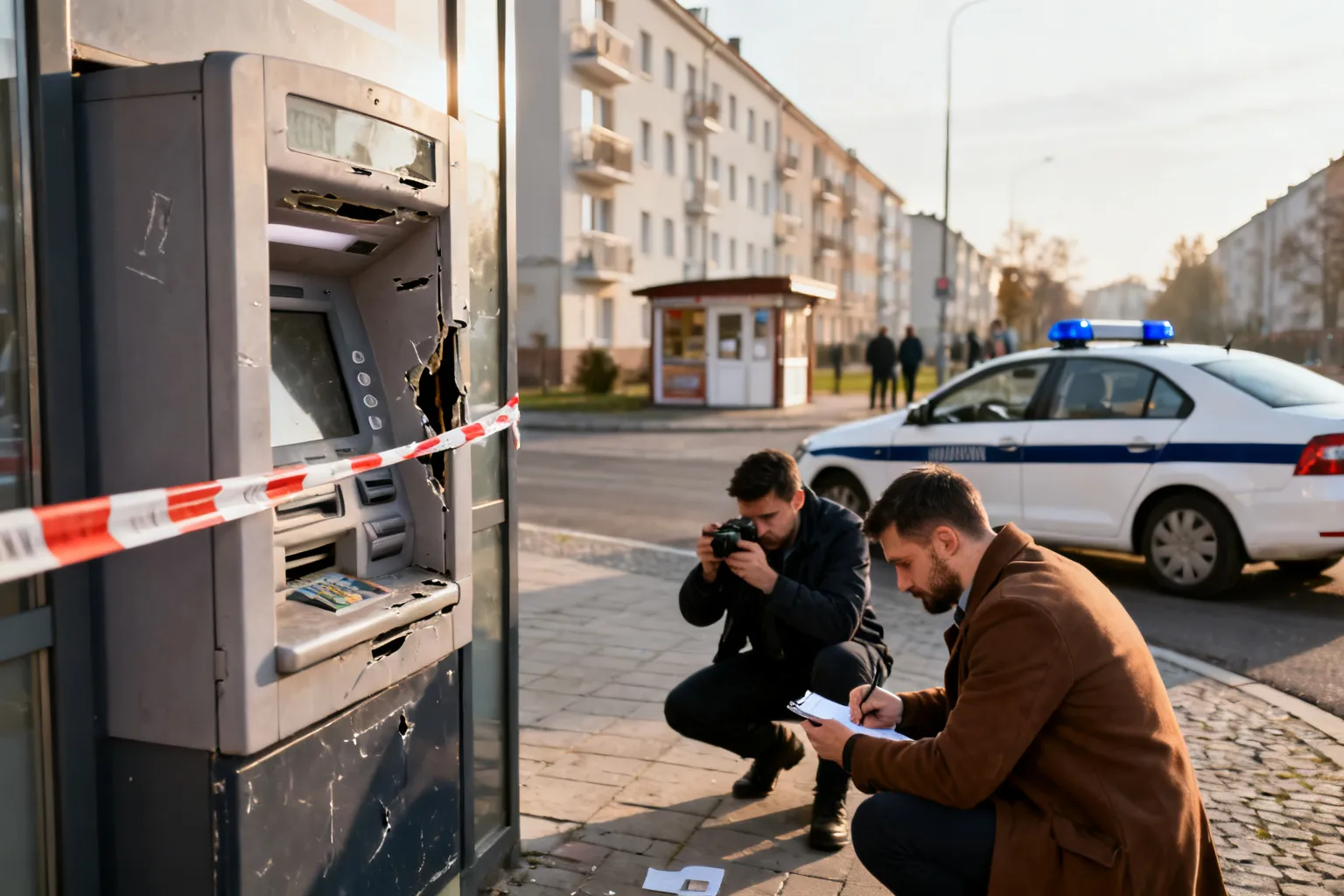 Próba włamania do bankomatu na Targówku. Dwie osoby zatrzymane
