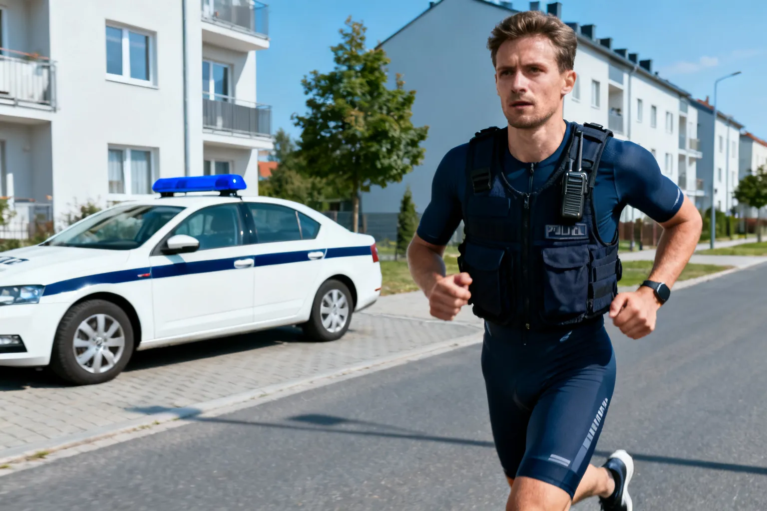 Dzielnicowy z Ursynowa łączy służbę z triathlonem