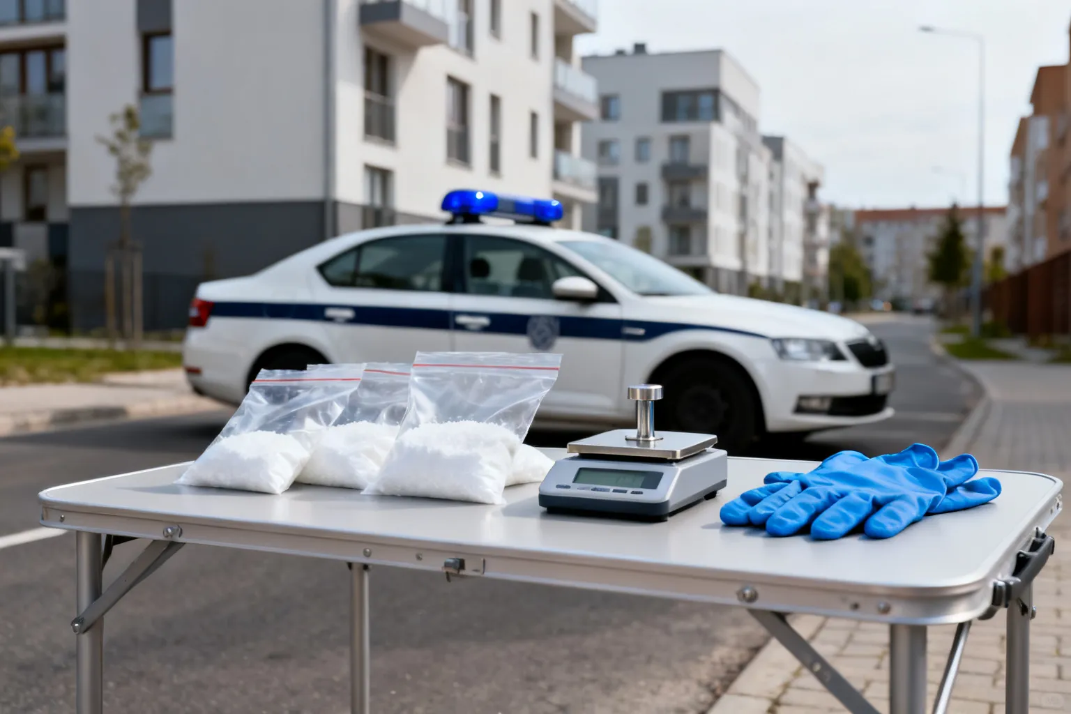 Zabezpieczono ponad kilogram amfetaminy i maszynę do tabletkowania w powiecie legionowskim