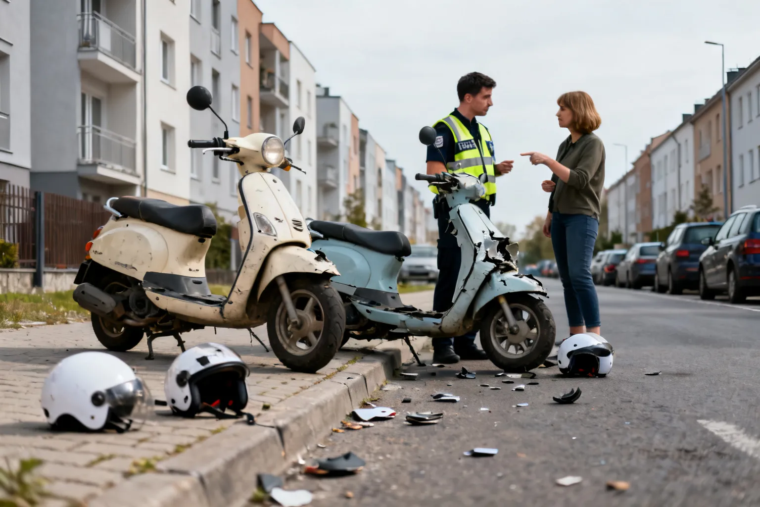 Nieletni motocykliści spowodowali kolizję w Otwocku. Sprawa trafi do sądu