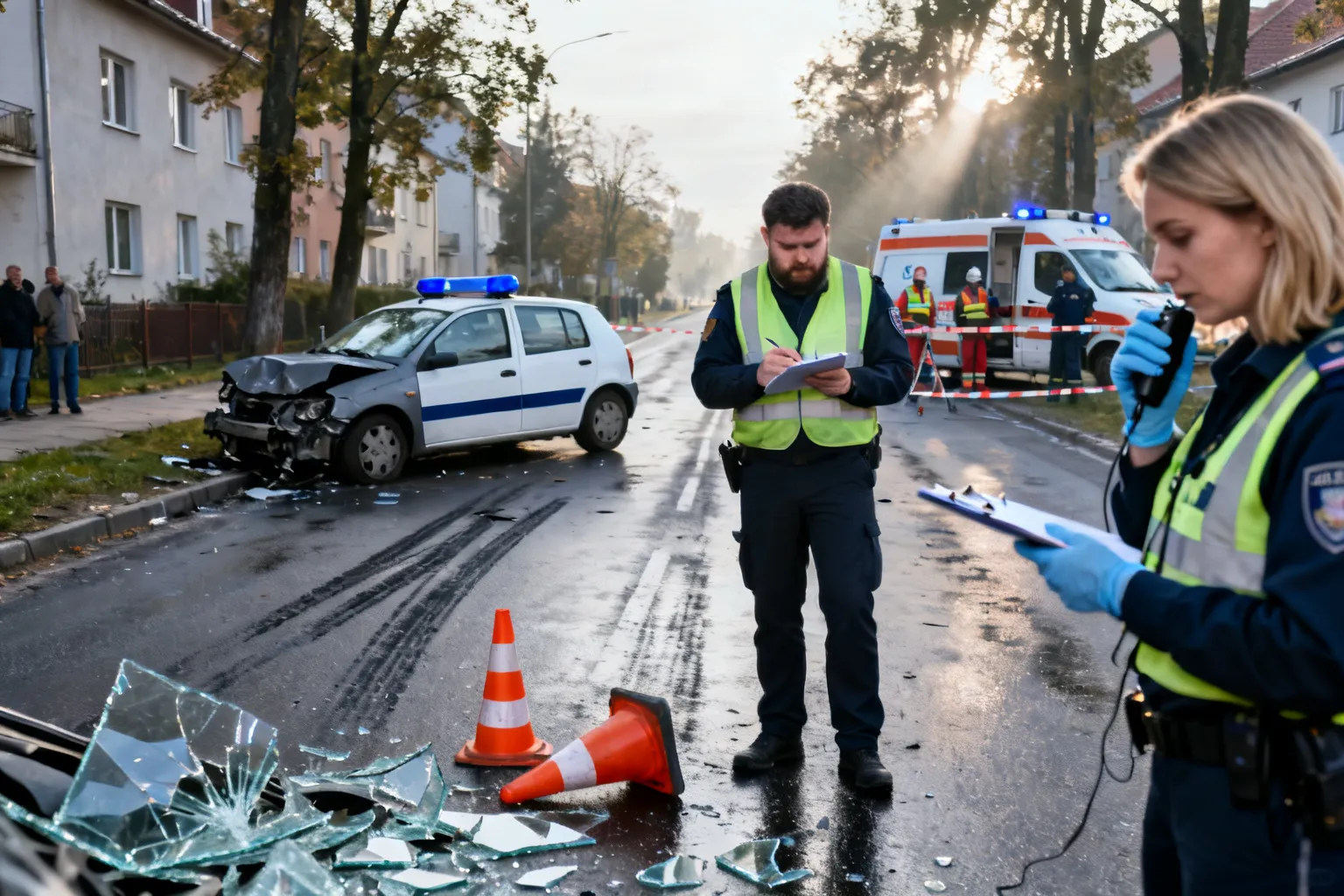 43-latek zatrzymany po wypadku w Uwielinach. Osiem zarzutów