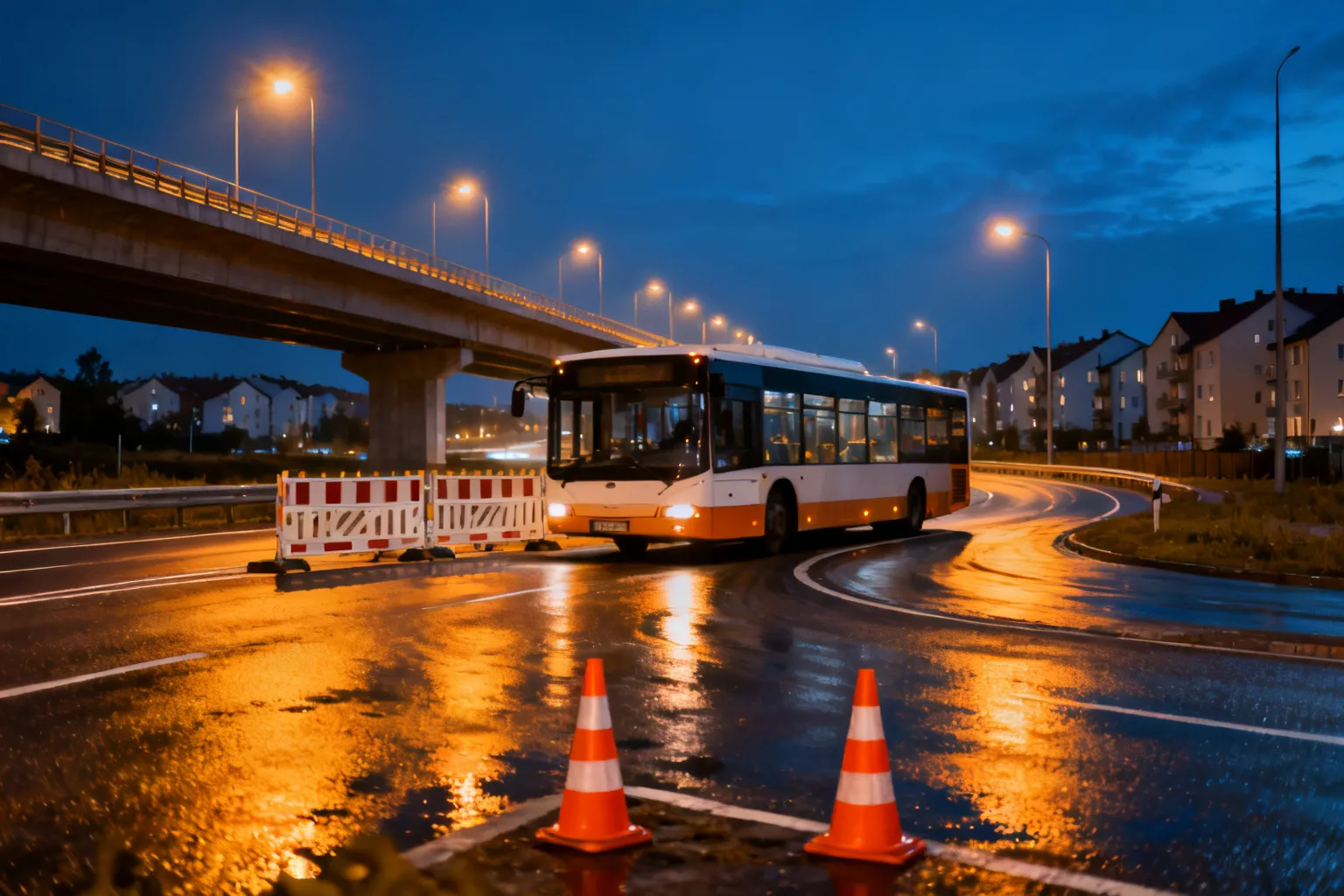 Zamknięcie S8 Modlińska Warszawa — nocne objazdy, autobusy ominą Żerań FSO 03