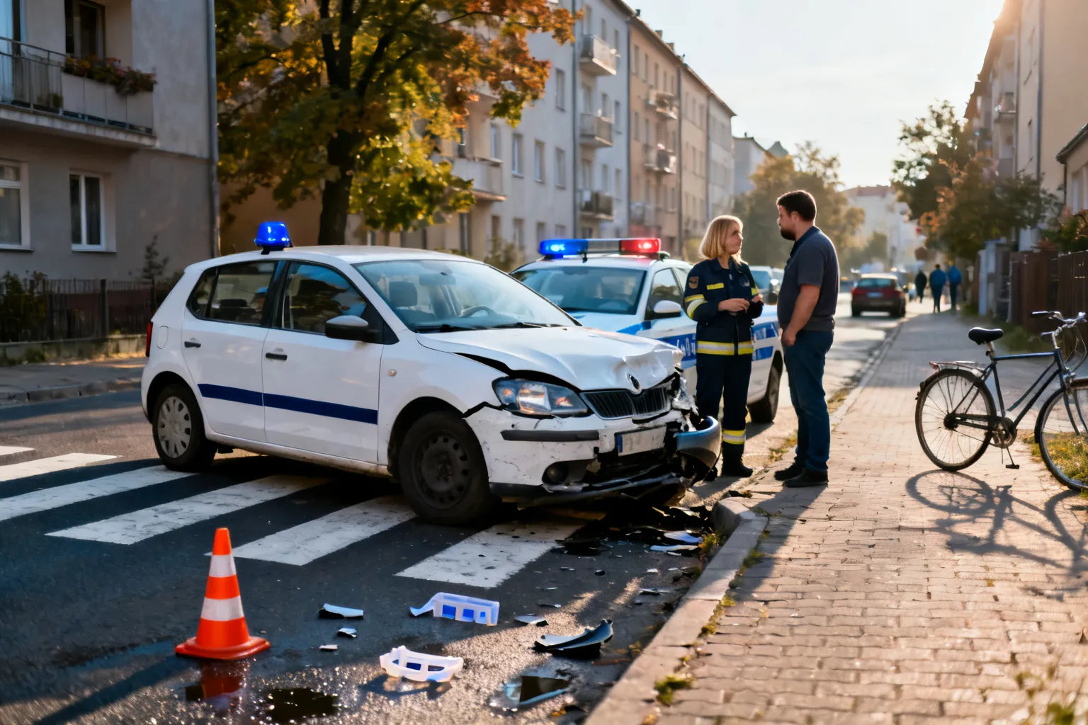 14-latek spowodował kolizję na ul. Stalowej w Warszawie