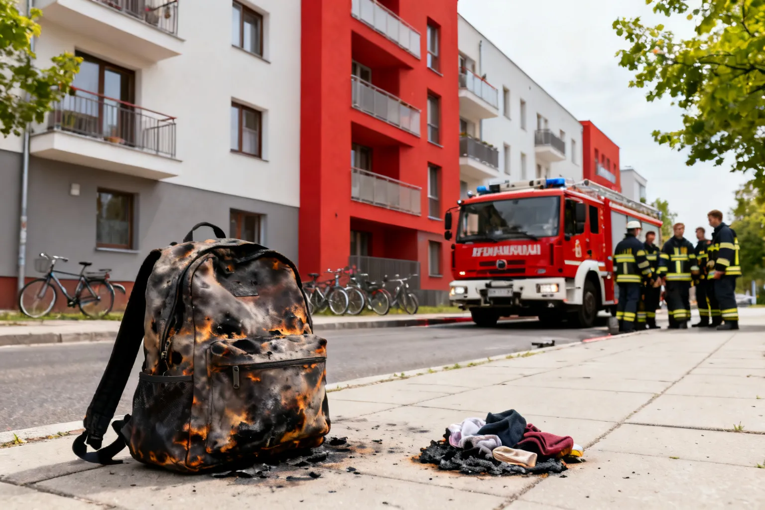 Podpalił swoje rzeczy pod blokiem w Pruszkowie. Sąd zastosował areszt