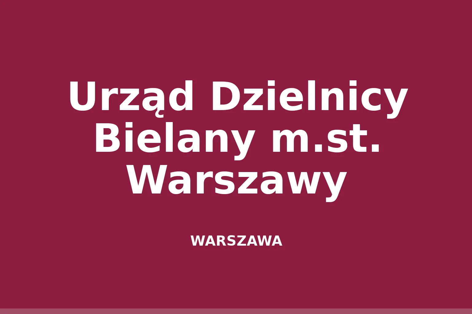 Urząd Dzielnicy Bielany m.st. Warszawy