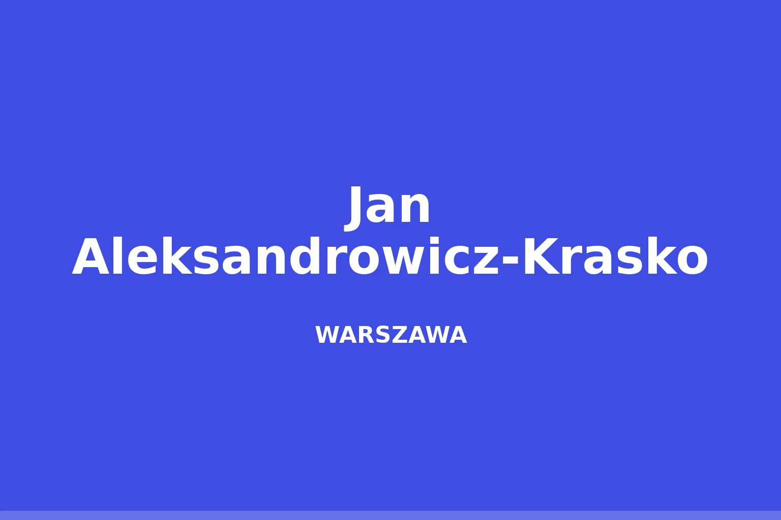 Jan Aleksandrowicz-Krasko