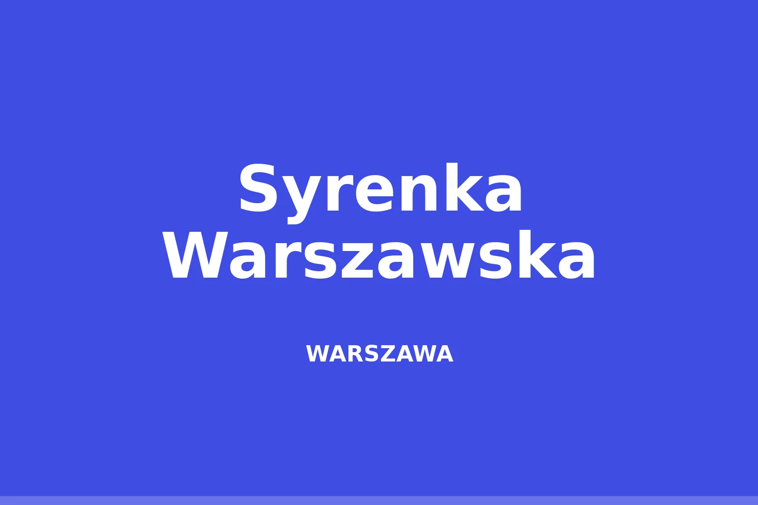 Syrenka Warszawska