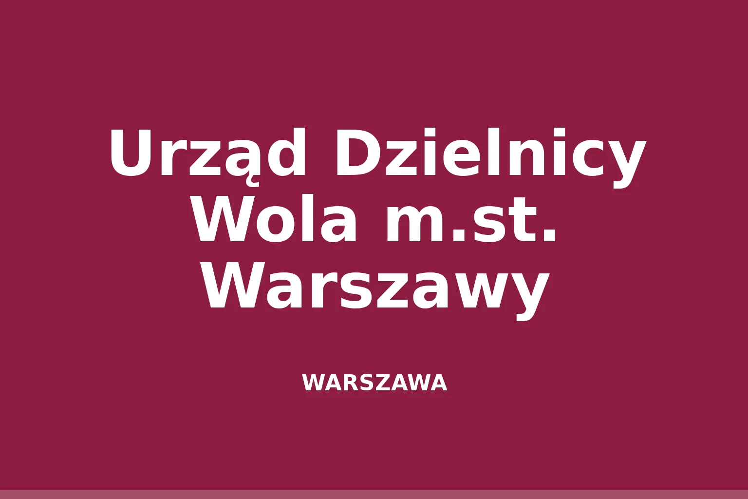 Urząd Dzielnicy Wola m.st. Warszawy