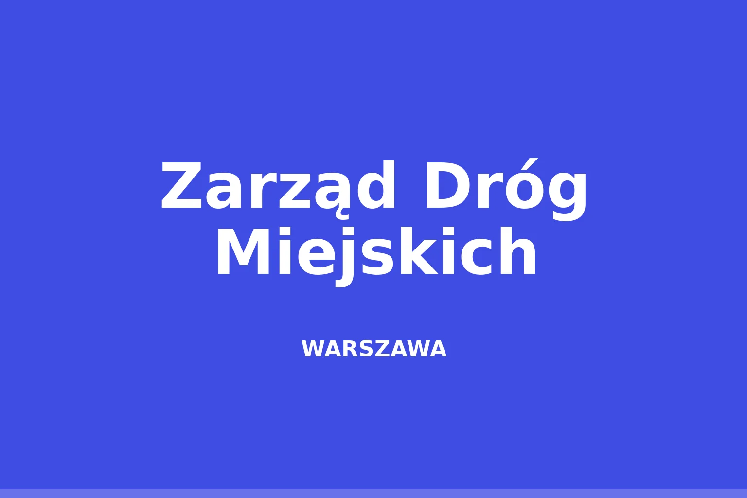 Zarząd Dróg Miejskich
