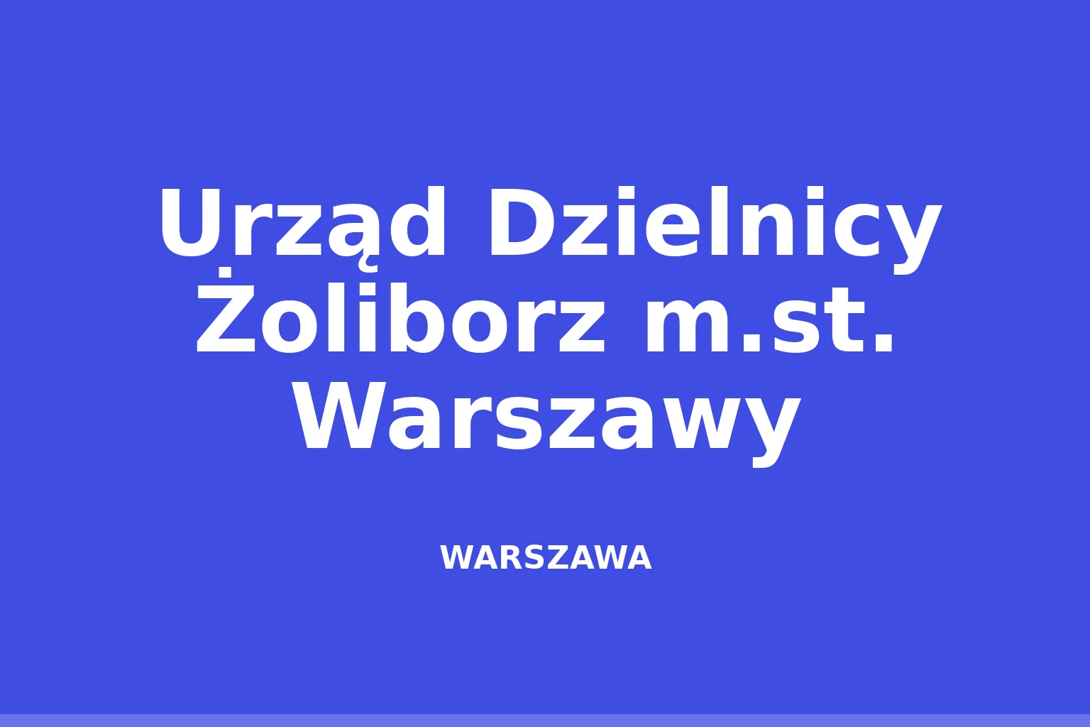 Urząd Dzielnicy Żoliborz m.st. Warszawy