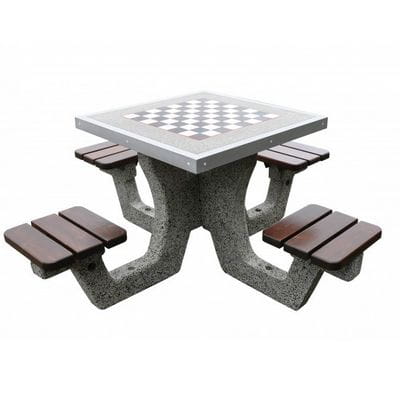 Stół betonowy do gry w szachy